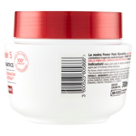 L'Oréal Paris Maschera Capelli Elvive Total Repair 5, Ricostituente per Capelli Sciupati 300 ml